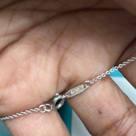 Tiffany Blue Double Heart Tag Pendant - Picture 9 of 9